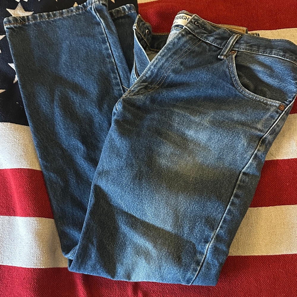 Men’s Levi 505 Blue Denim Straight Fit Jeans 34x32